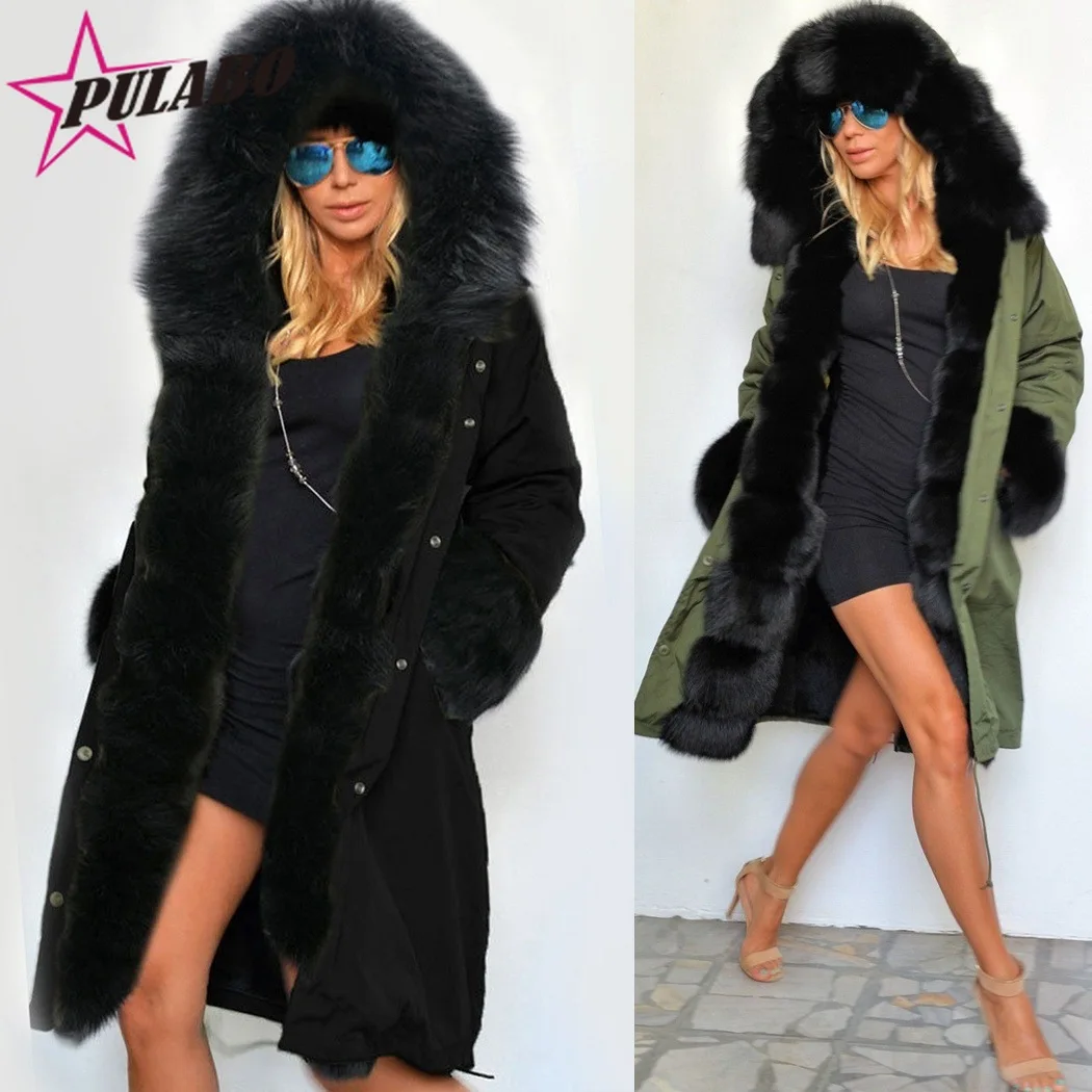 Fashion Winter Warm Coat Hooded Parkas with Faux Fur Collar Camouflage Coats Long Sleeve Warm 2017 Ladies Jackets Plus Size 3XL