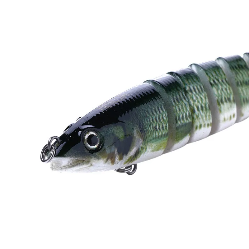 Реалистичная рыболовная приманка 8 сегментов Swimbait Crankbait тяжелая медленная 18 г 13