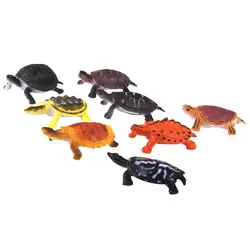 Набор из 8 штук различных пластиковых моделей животный дисплей коллекция фигурок