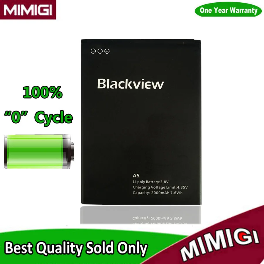 Jessque 2000 мАч Батарея для Blackview A5 Celular Bateria Batterie Batterij Акку Аккумулятор PIL | Мобильные