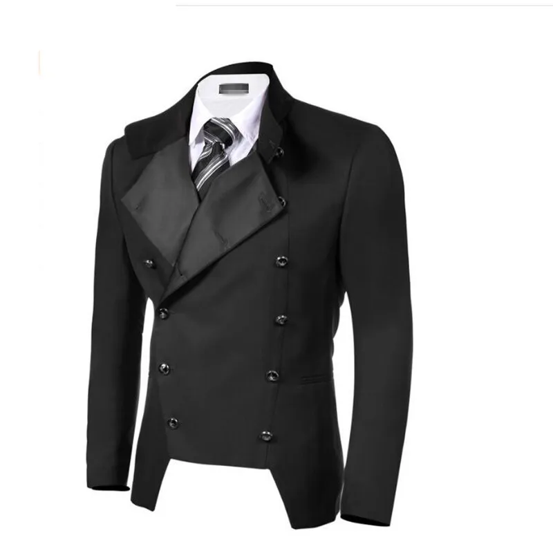 1-1 Chic estilo terno dos homens terno dos homens jaqueta de lapela casaco trespassado bonito personalizado tamanhos e cores negócio lazer jaqueta