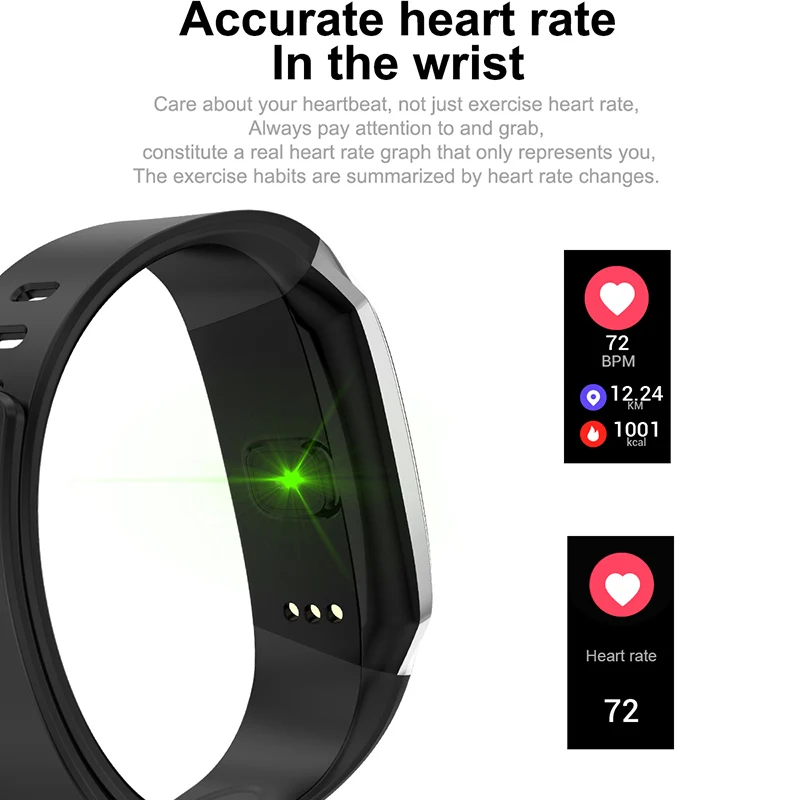  Vwar Smart Band IP67 Waterproof Wristband Blood Pressure Fitness Smart Bracelet Heart Rate Monitor  - 32872415030