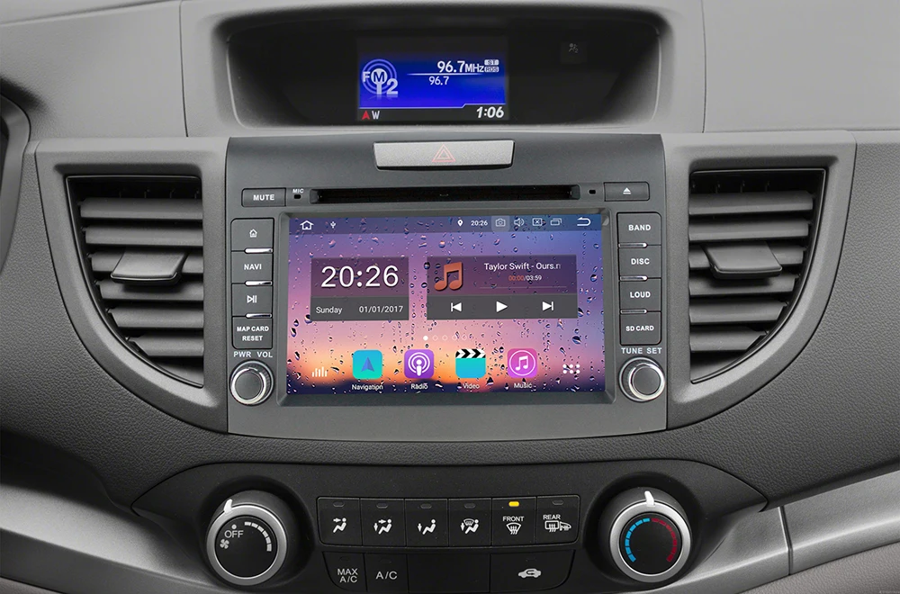 Excellent 5 USB Port PX6/Octa Core Android 9.0 Car DVD Player For Honda CRV CR-V 2012 2013 2014 Car Radio DAP Android Auto Multimedia 1