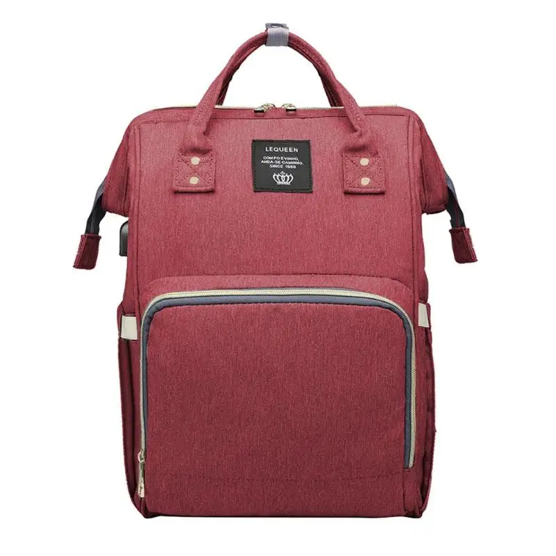 Для беременных непромокаемая сумка для подгузников USB большой емкости Мумия кормящих рюкзаки