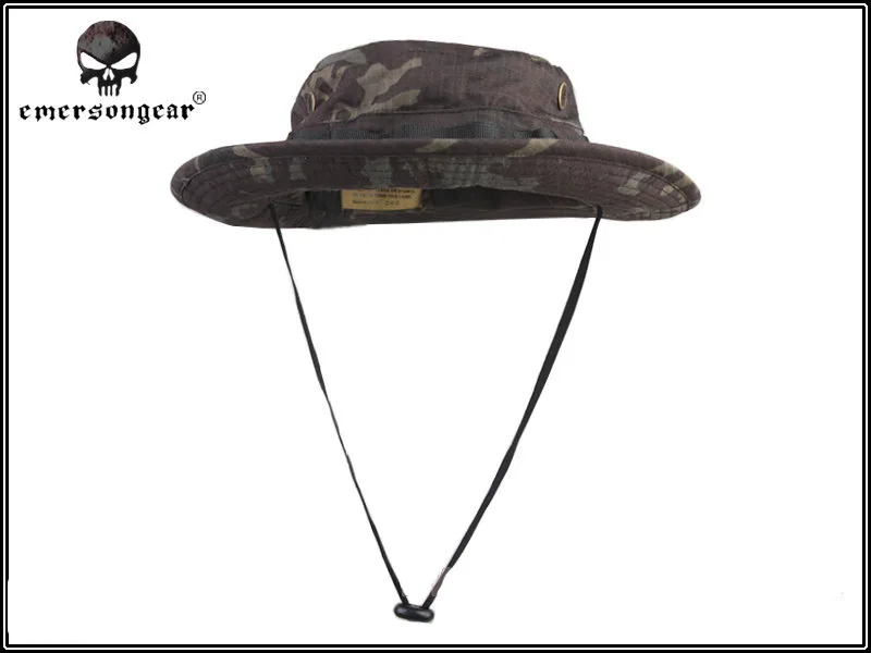 Emerson gear MCAD Boonie Hat Военная Тактическая армейская регулируемая анти-царапина боевое снаряжение для страйкбола камуфляжная шляпа MCBK MCTP - Цвет: MCBK