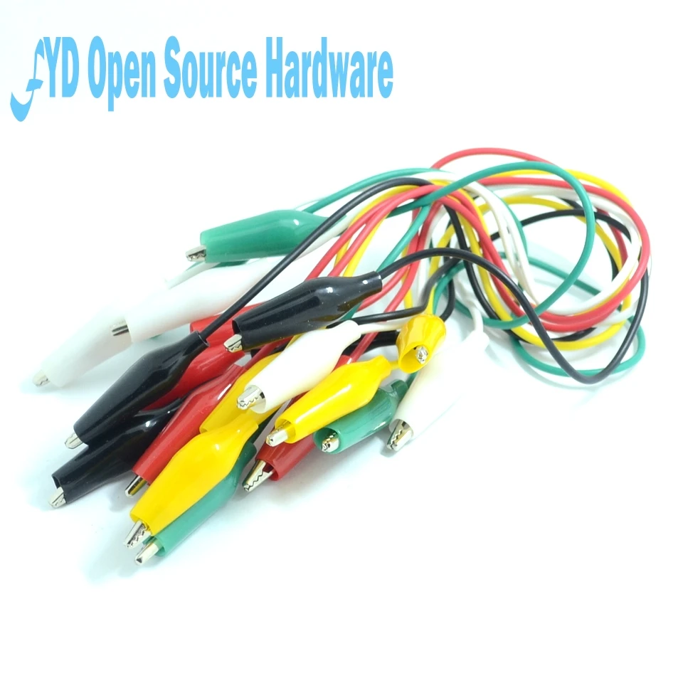 

10pcs Alligator Clips Electrical DIY Test Leads Alligator Double-ended Crocodile Clips Roach Clip Test Jumper Wire