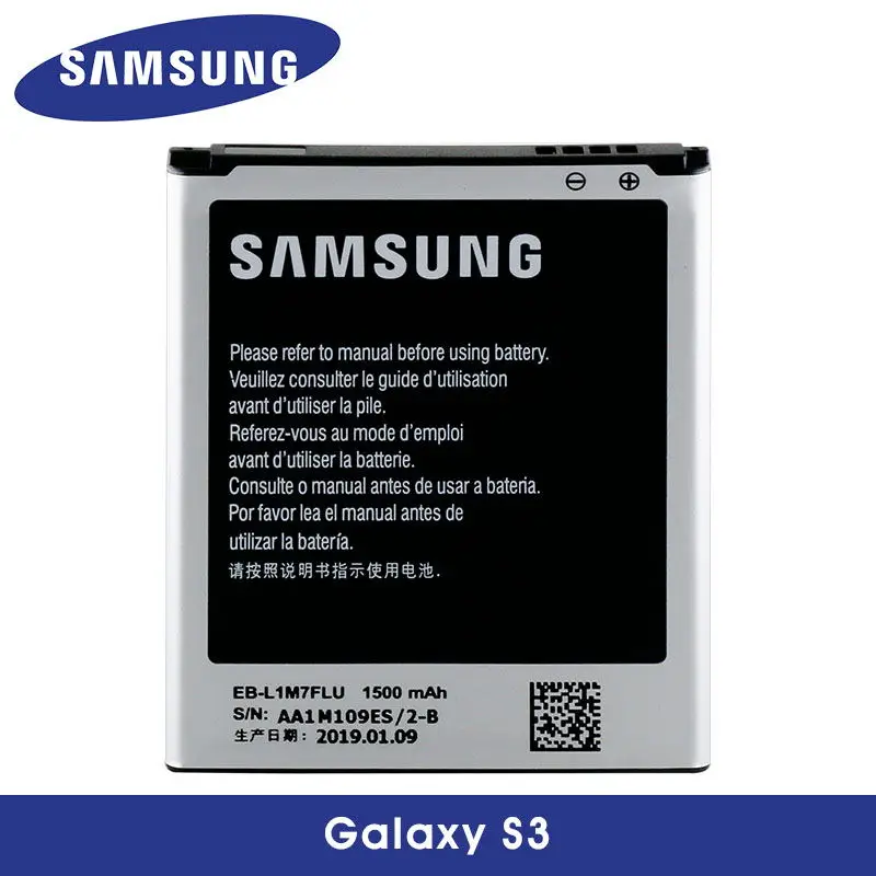 Новый оригинальный samsung Сменный аккумулятор для Galaxy S3 mini i8190 i8200 1500 мАч EB-L1M7FLU с NFC |
