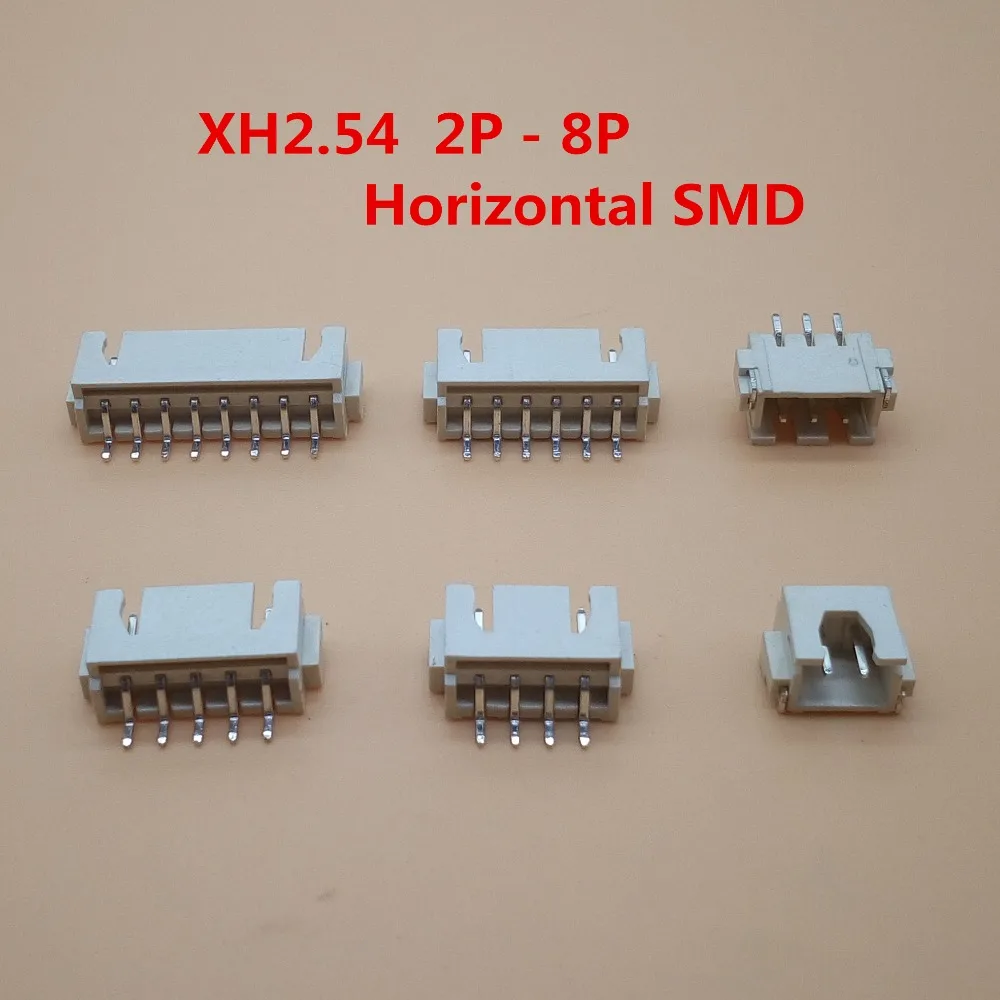 Штекерный соединитель SMD горизонтальный 2 54 мм 20 шт. XH 2P/3P/4P/5P/6P/8P мм|Соединители| |