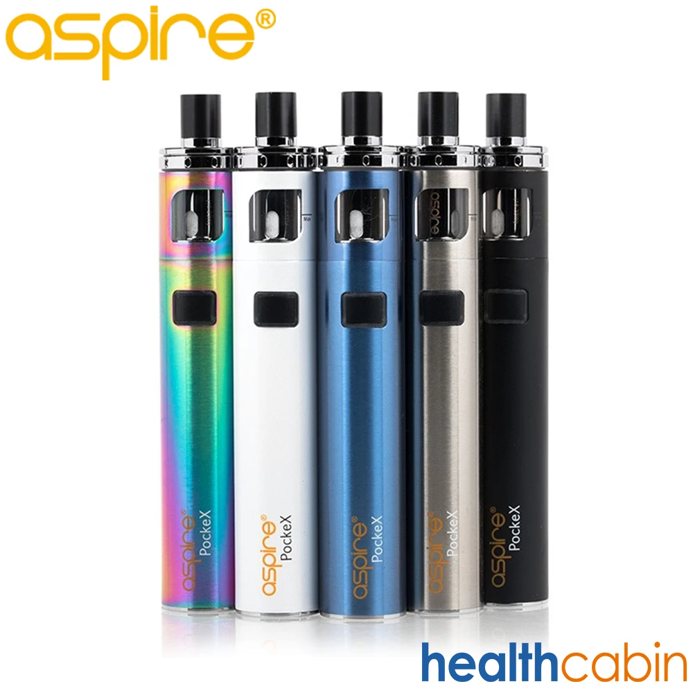 

Aspire PockeX Pocket AIO Vape Pen Kit 2ml Vaporizer 1500mah Built-in Battery Wider Drip Tip Electronic Cigarette VS Stick Prince