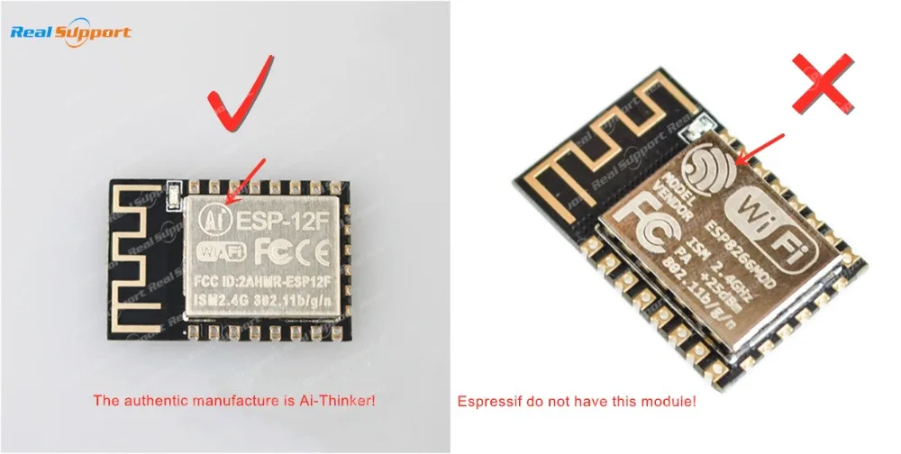 

ESP8266MOD ESP8266-12 ESP-12 ESP-12F ESP8266 WIFI wireless module 32Mbit Flash Memory AI-THINKER TAPE & REEL