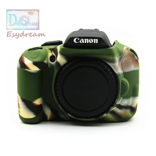 Резиновый силиконовый чехол для тела крышка протектор Мягкий рамки кожи для цифровой однообъективной зеркальной камеры Canon EOS 650D 700D поцелуй X6i X7i Rebel T4i T5i Камера - Цвет: Camouflage