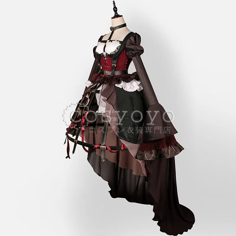 SINoALICE Little Red Riding Hood Punk Gothic Dress Cosplay Costume Free Shipping