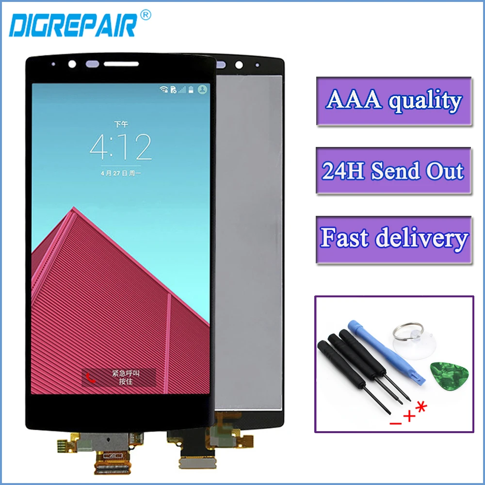 

For LG G4 LCD H815 H810 H811 VS986 LS991 F500L LCD Display Touch Screen Digitizer Assembly Replacements For LG G4 Screen Black
