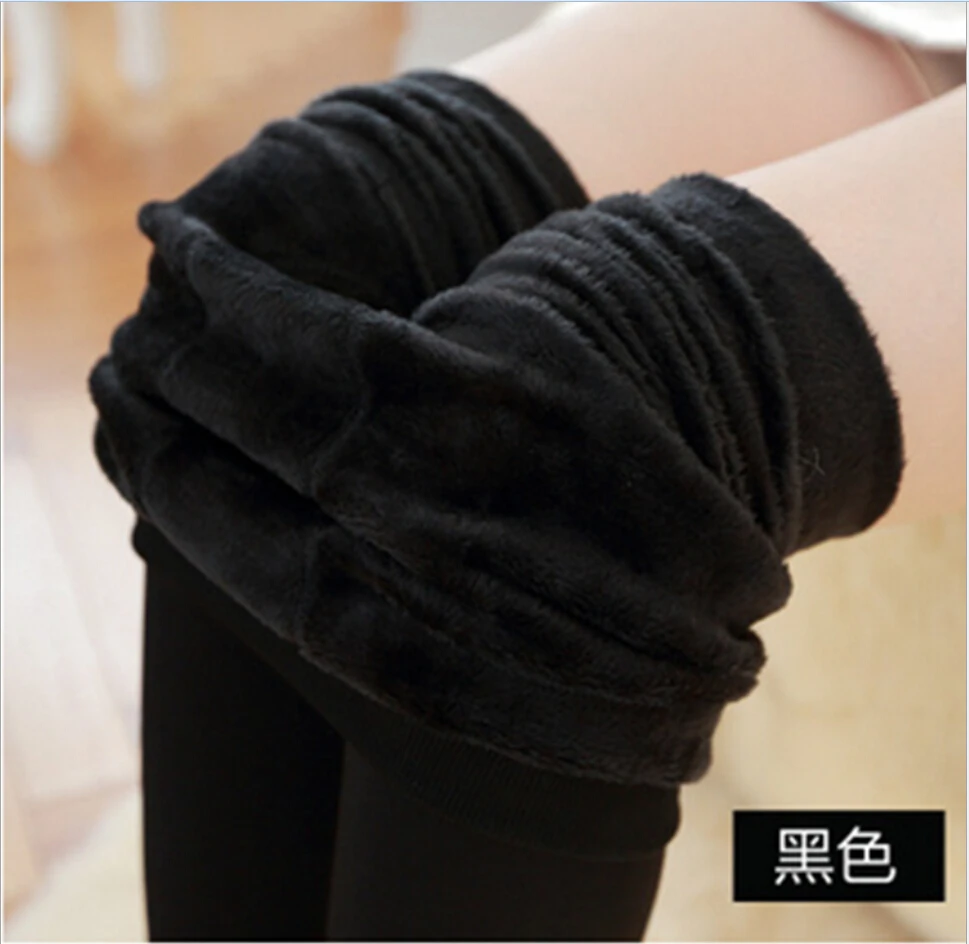 

Hot 2018 New Fashion Women's Autumn And Winter High Elasticity And Good Quality Thick Velvet Pants Warm Leggings