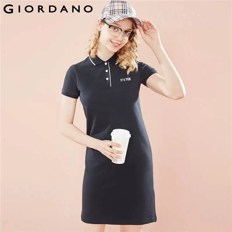 Gordano женское поло платье для женщин вышитым узором контрастных цветов летнее с