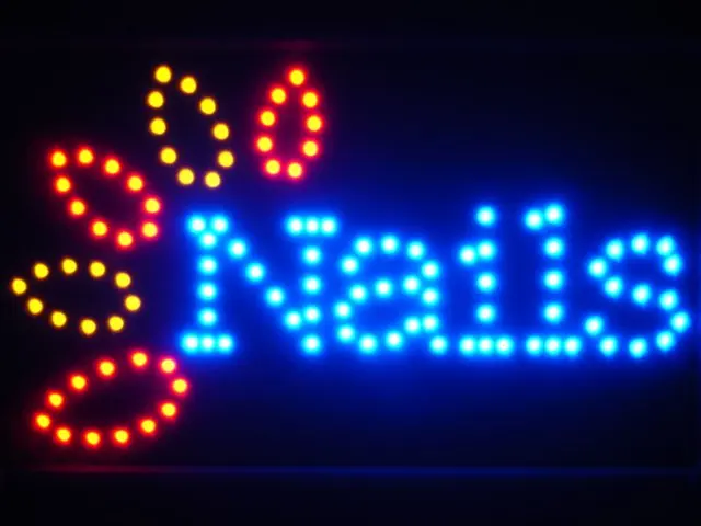 

led053-b Nails LED Neon Sign Whiteboard Wholesale Dropshipping