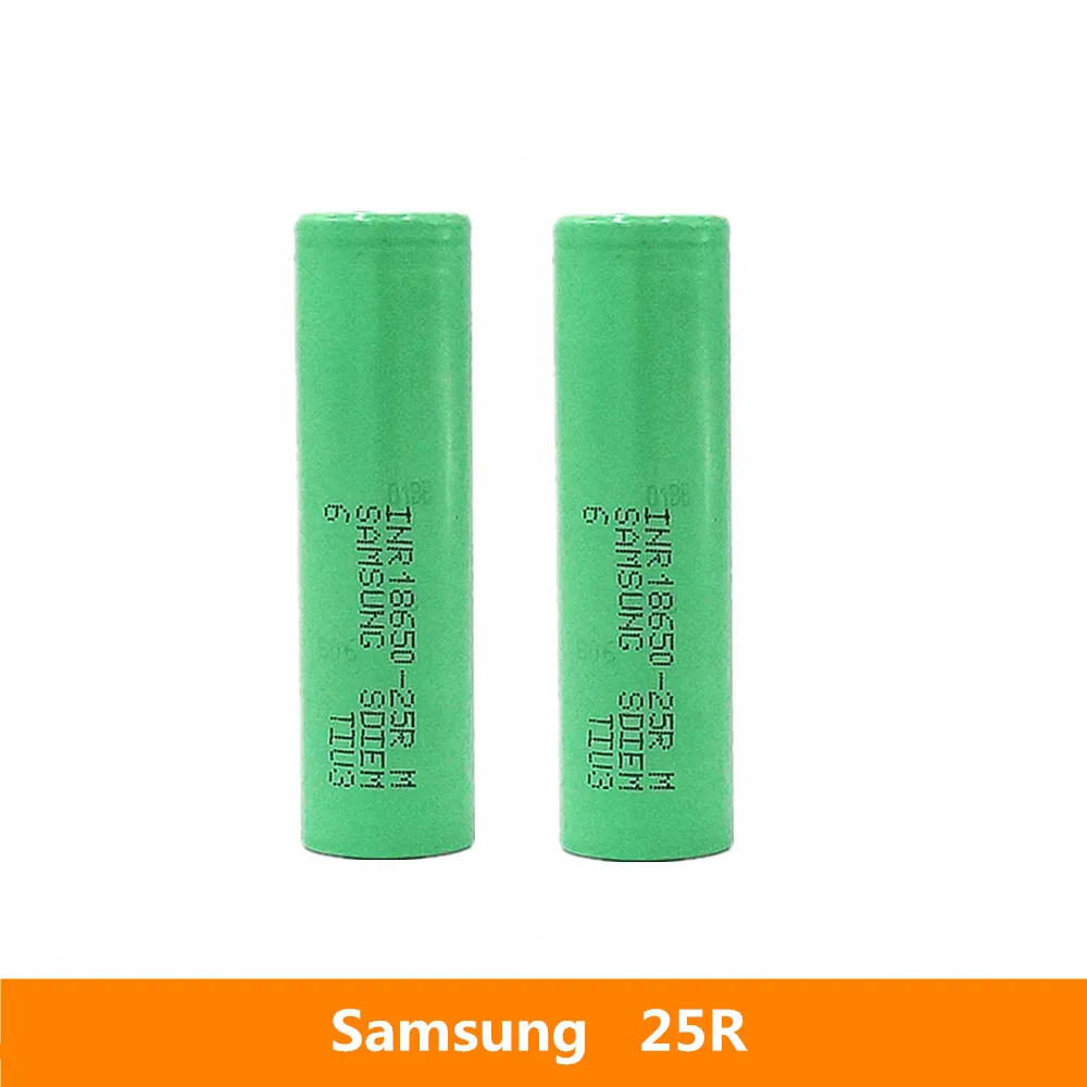 2 шт. 3 7 В 18650 2500 мА · ч 20 А разряд для Samsung литий ионный аккумулятор IMR игрушек
