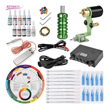 Ротационная татуировочная машина, набор для начинающих, наконечник, тату-машинка, набор для татуировки, Набор татуировок, Набор татуировок для студии