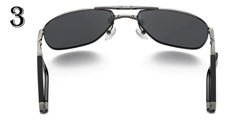 Модные складные поляризованные солнцезащитные очки, металлическая оправа HD087, линзы, велосипедные очки, солнцезащитные очки для вождения, Чехол для очков