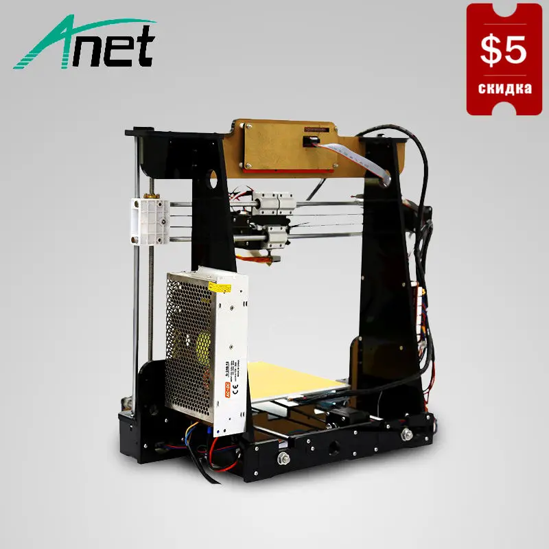 ANET A8 3D Printer Prusa i3 High Precision 3D Printer Easy Assembly ABS/PLA Filament LCD Screen 8GB SD Card Send From Moscow