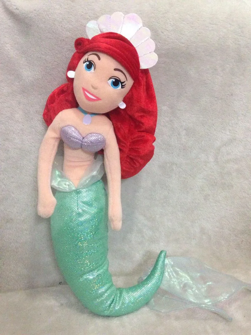 

Princess Ariel Little Mermaid Plush Doll 50cm Bonecas Princesas Brinquedos Meninas Princess Dolls for Girls