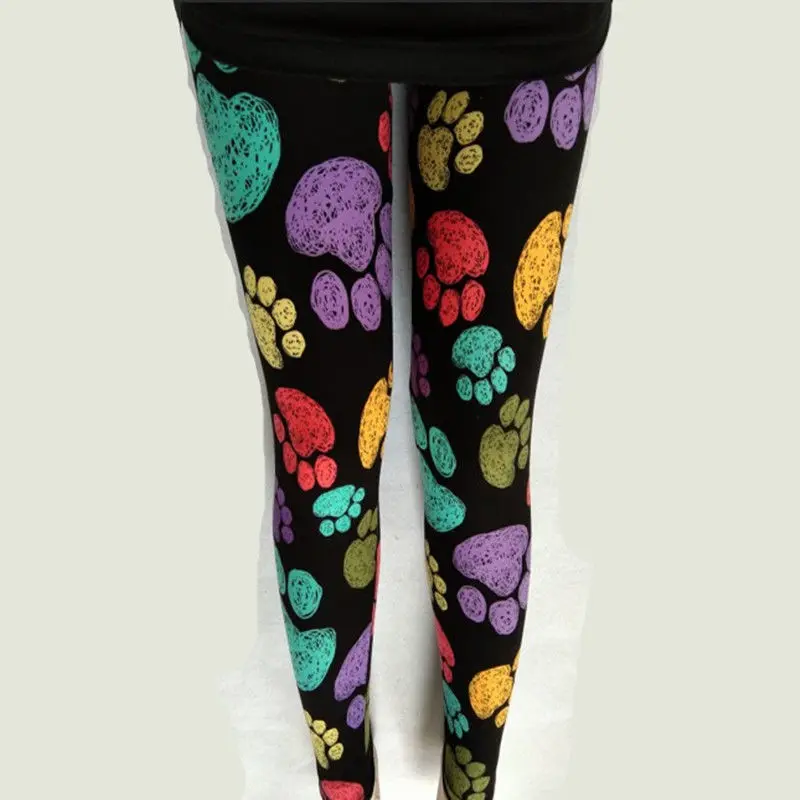YSDNCHI Exercise Elastic Leggins Women Clothes 2020 Printed Legging Flower High Waist Pants Push Up Legging Leggins Fitness Pant fleece leggings Leggings