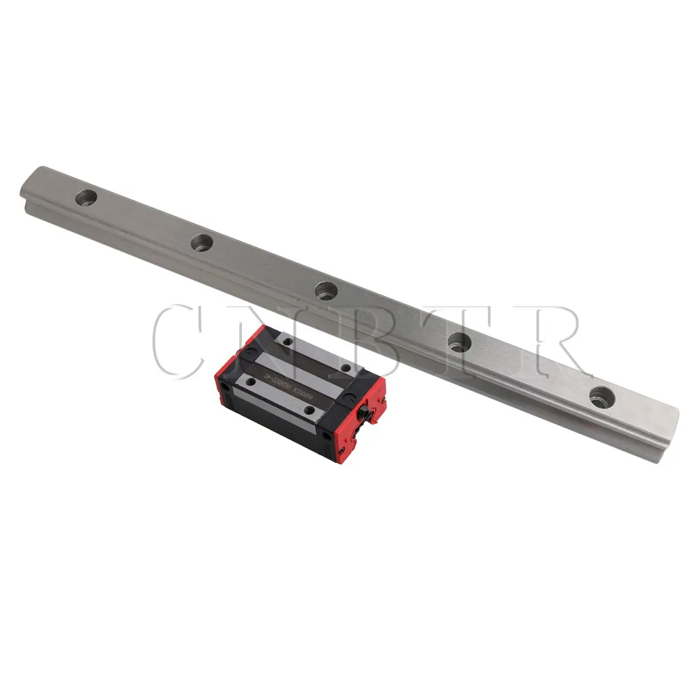 

CNBTR HGH20CA Linear Guide Rail 2 Sliding Block Carriages and Rail Bearing Steel HG20 Linear Motion Guide Rail