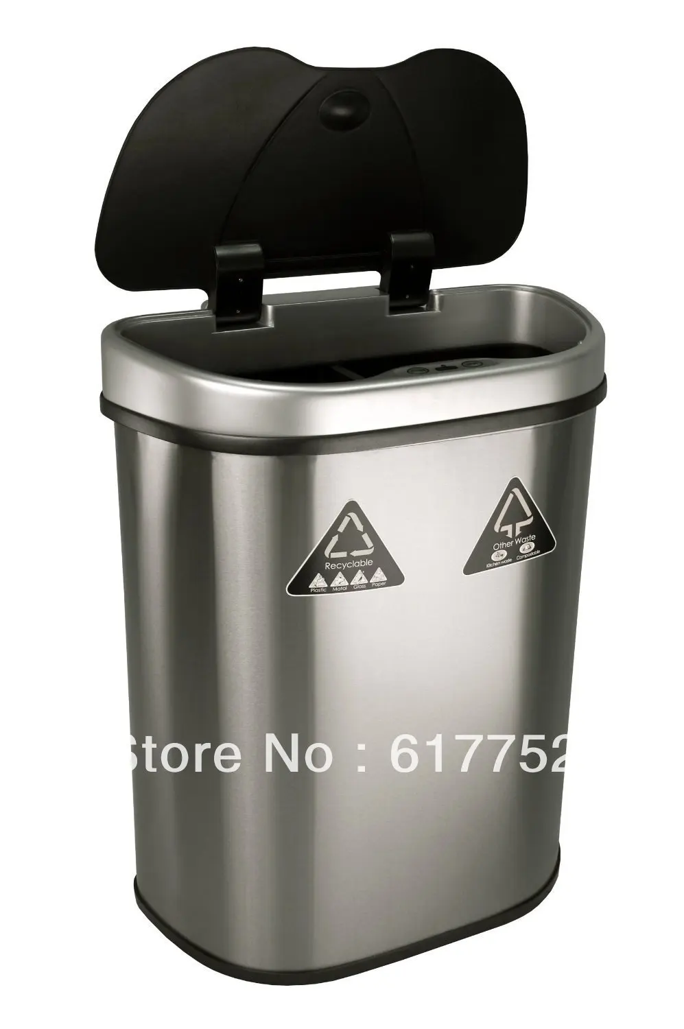 Nine Stars DZT 70 11R Trash Can/Recycler, Infrared Touchless