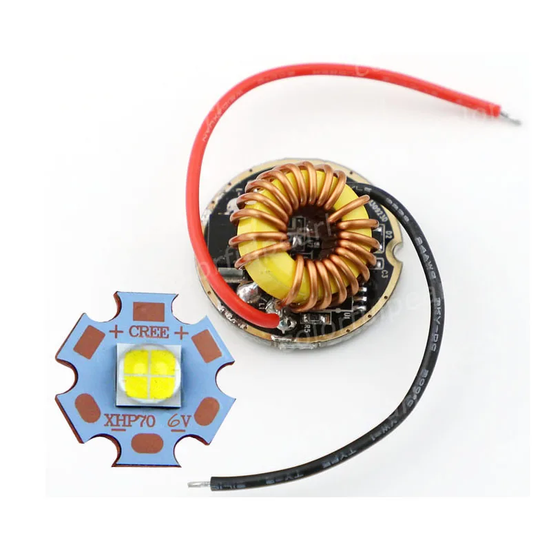 CREE xhp70 белый 3000 К 4500 6500 LED 6 В 16 мм/20 мм Медь PCB + 26 1 Режим драйвер|led 6v|6500k ledled driver pcb |