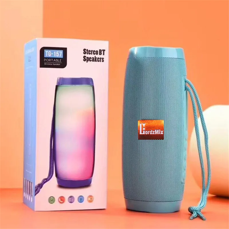 Waterproof  Bluetooth Wireless Speaker  led Light sports loudspeaker music columns With TF mp3 player for phone xiaomi lordzmix (5)