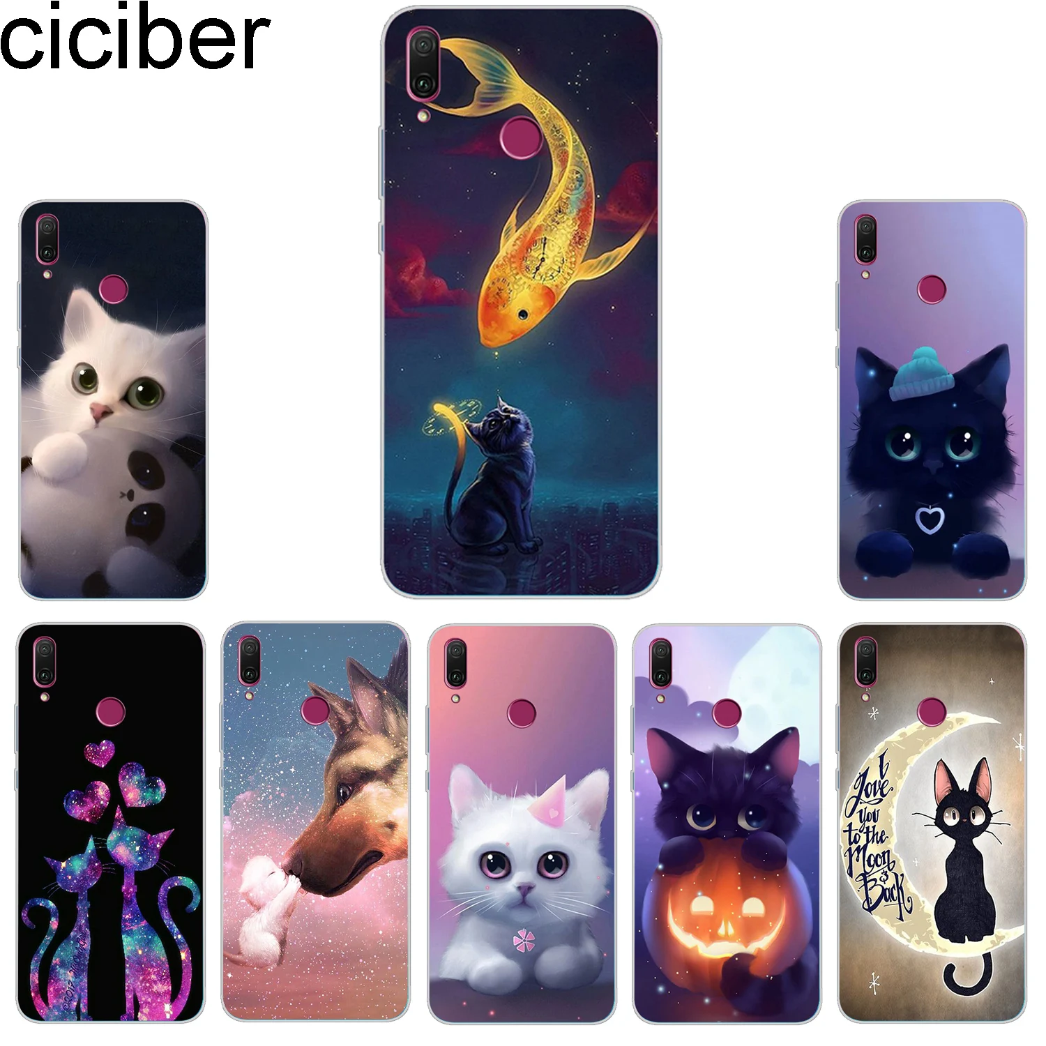 Ciciber чехол для телефона Huawei Honor 10 9 8 lite 7A 8C 8X Note V10 Play Y9 Y7 Y6 Y5 Y3 Pro Prime 2017 2018 2019 мягкий