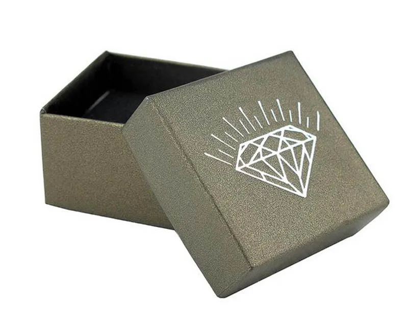 

Earrings Ring Jewelry Box 100pcs/lot 5*5*3cm Gift Boxes Jewelery Wedding Packaging Wholesale Factory sale