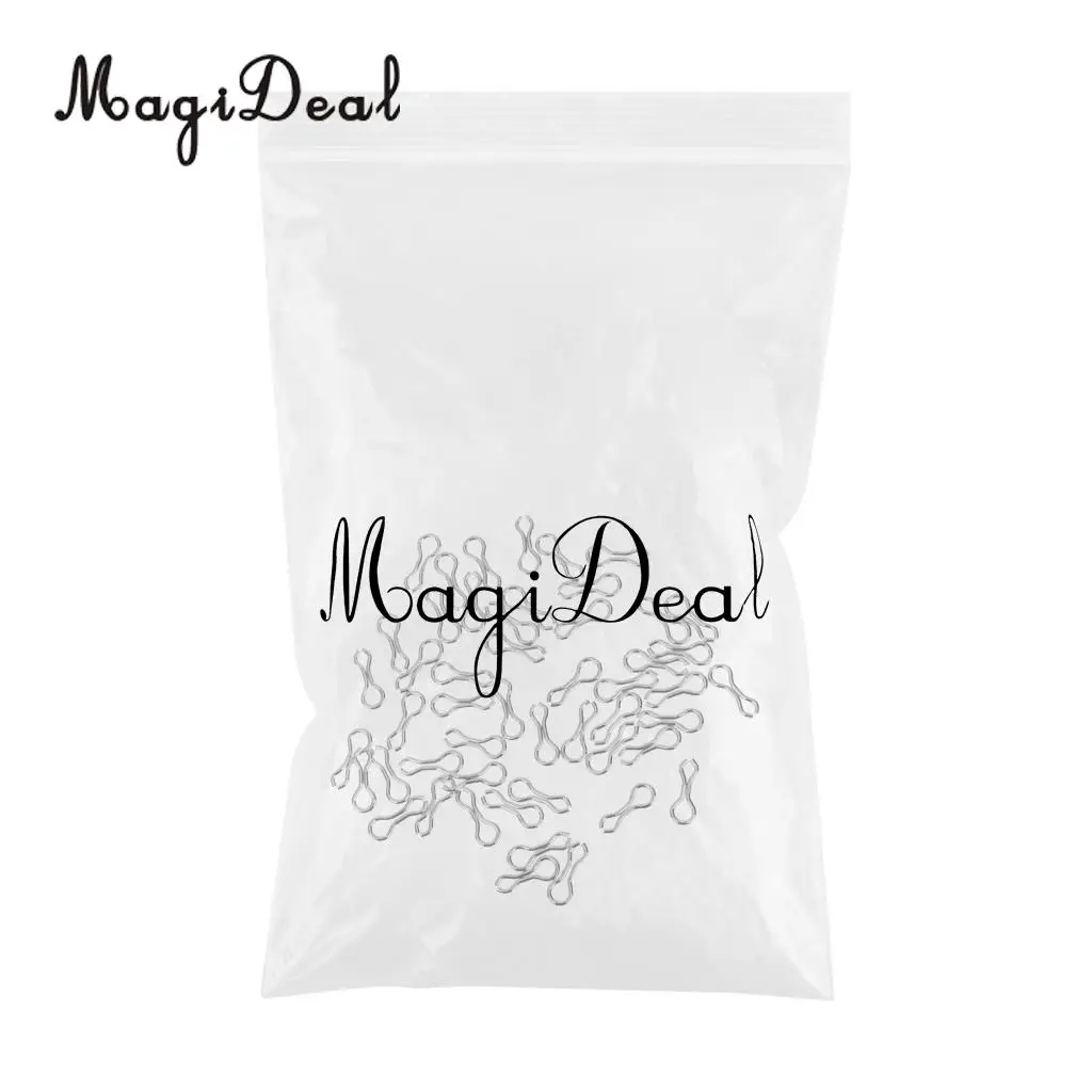 MagiDeal 50pcs Alloy Sinker Eyes Eyelets Lead Mold Fishing Lightweight and Portable Sea Fishing Swivels Tackle Accessories S/M/L
