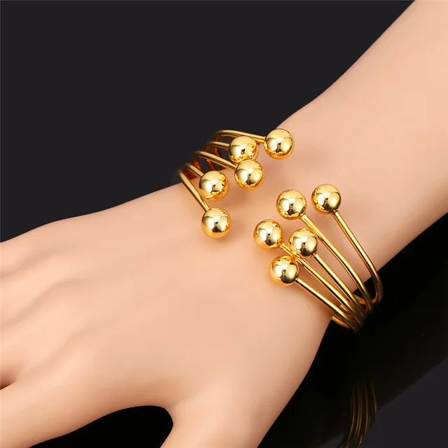 Bracelets Bangles Unique Design Fashion Jewelry Gold Color Bracelets Bangles Unique Design Fashion Jewelry Gold Color Multilayer Cuff Women Loom Band H924