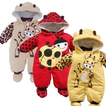 

Newborn Girl Boy Toddler Infant Hoodie Jumpsuit Body cute Baby Cotton Animal Print Romper Clothes WLC