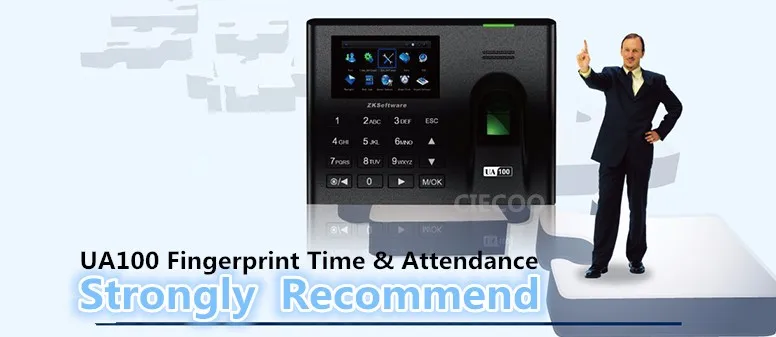 

UA100 USB And Network data transfer fingerprint time attendance machine TCP/IP time clock optical sensor time recorder