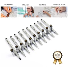 10 шт./компл. микрон Neelde рисунок пером Водонепроницаемый пигмент мелкий линзовый эскизный Маркеры Ручка для художника аниме иллюстрации товары для рукоделия