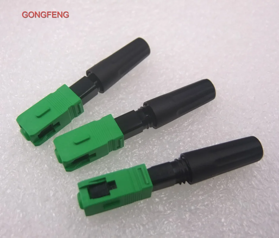 GONGFENG 200 шт. Новый горячий SC/APC Волоконно оптический Быстрый разъем FTTH встроенный