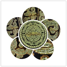 Вязаный шерстяной коврик ручной работы вязанный Европейский роскошный чистый шерстяной ковер для гостиной спальни абстрактный стиль 6,5 'x6. 5' круглый gc180mor02yg2