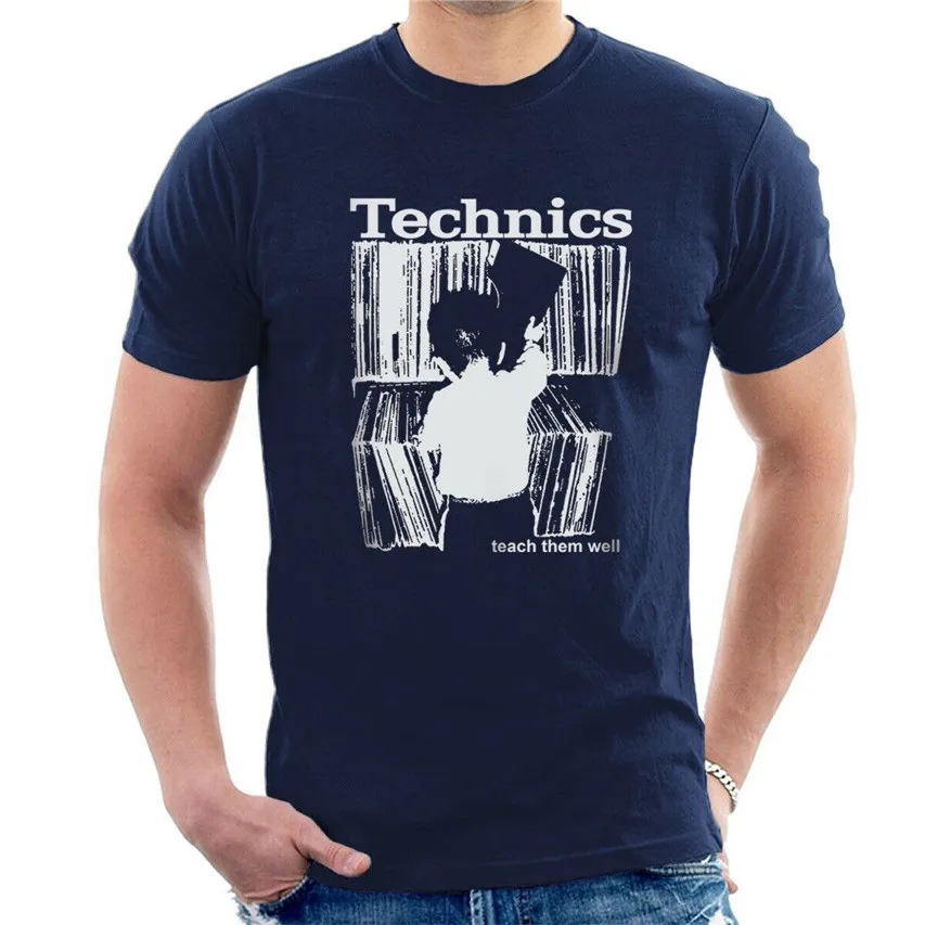 

TECHNICS T-SHIRT Kid Teach Them Well Vinyl DJ ALL SIZES Men Women Unisex New Fashion Tshirt