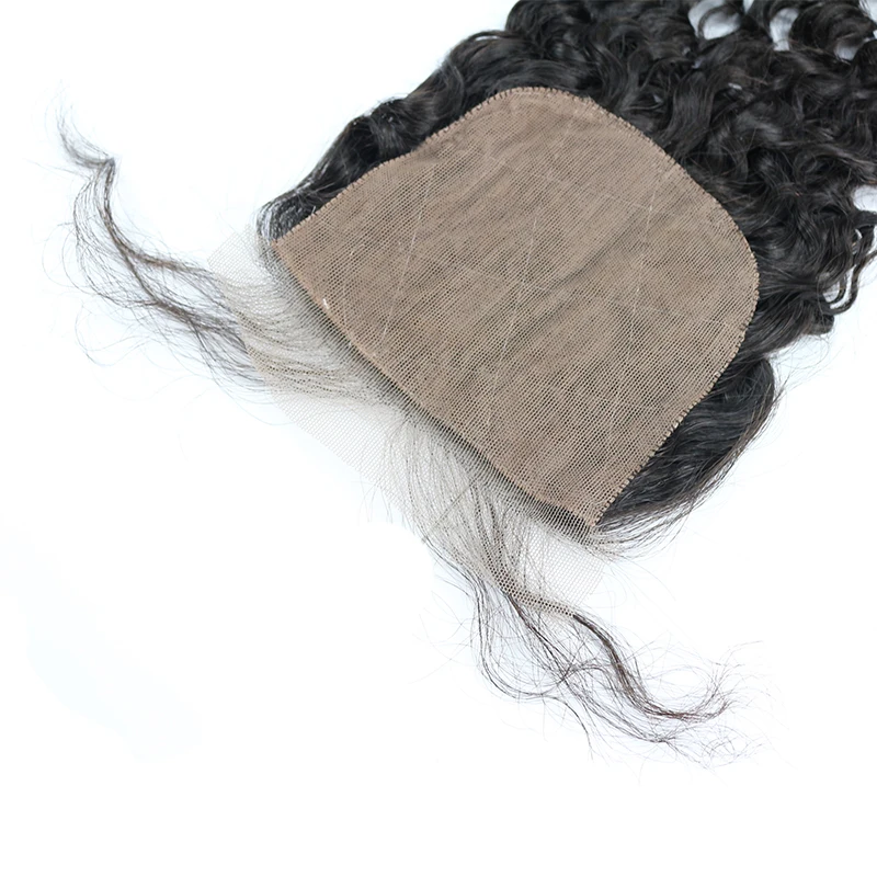 deep wave lace closure silk base