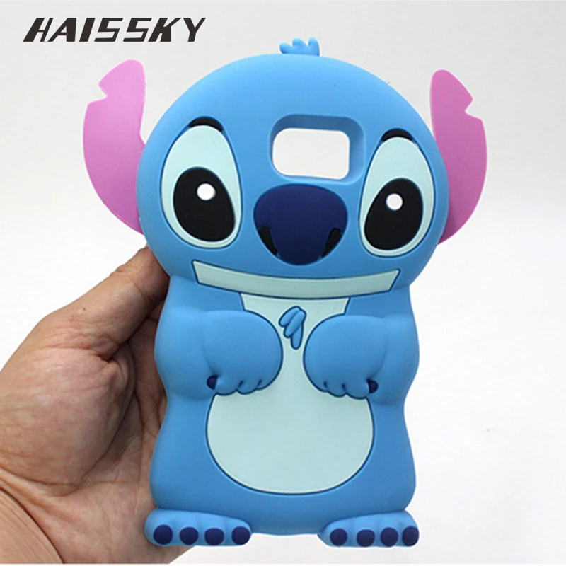 Haissky 3D Cute Cartoon Lilo Stitch For Samsung Galaxy S7 edge S7 ...