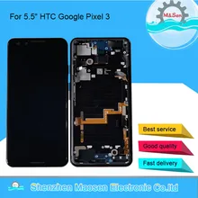 M& Sen для 5," htc Google Pixel 3 ЖК-экран с рамкой+ кодирующий преобразователь сенсорного экрана в сборе для htc Google Pixel 3 дисплей