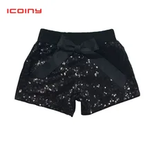 Emmaaby/летние детские шорты; одежда для малышей; вечерние шорты с бантом для маленьких девочек; одежда с блестками