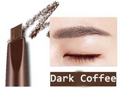 Водостойкий карандаш для бровей с кисточкой, автоматическая ручка для бровей, инструменты для макияжа глаз, карандаш для бровей, усилитель, темно-коричневый кофе - Цвет: 05 Dark Coffee