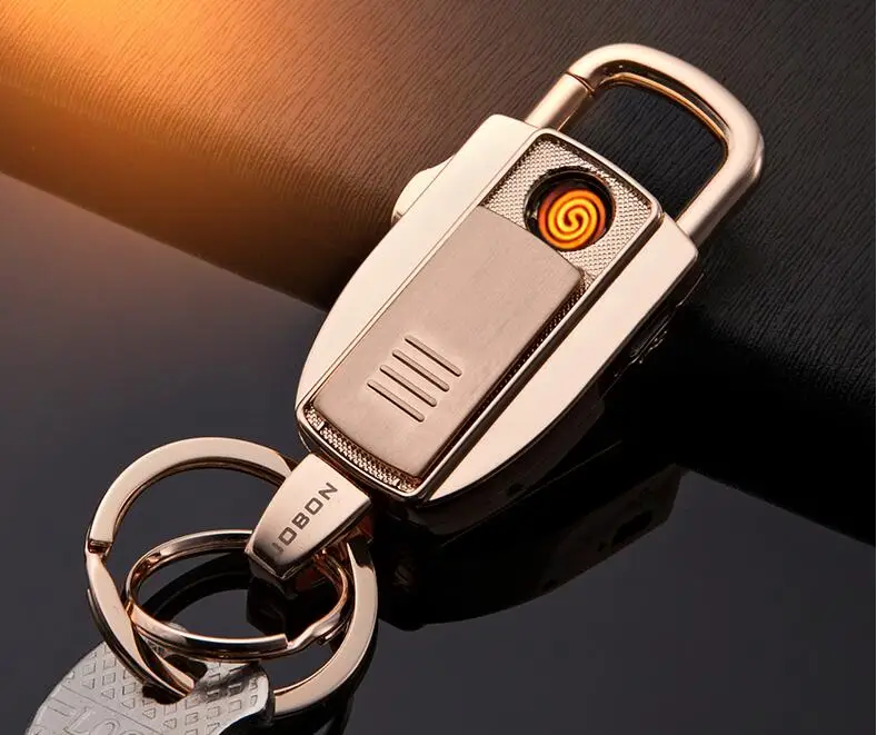 Jobon USB зарядка Электронные Зажигалки ветрозащитные ультра тонкие металлические