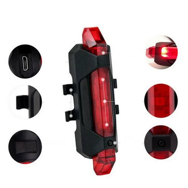 mountain bike bicycle tail safety warning lamp cycling bike rear reflector ligEC
