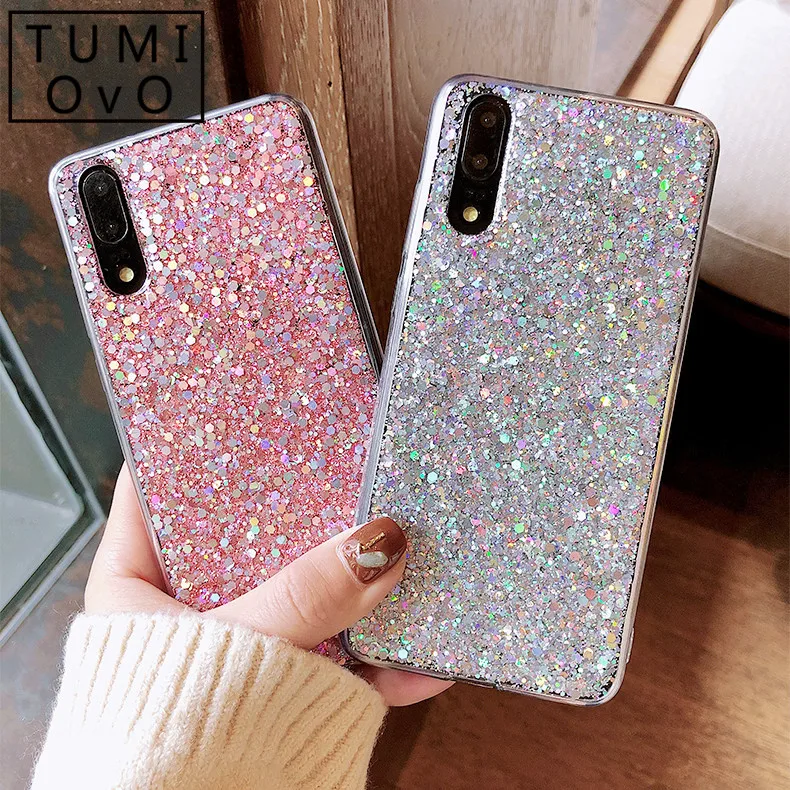 

Phone Case for Xiaomi Mi A1 A2 Lite Redmi 4A 4X Note 4 5A 5 Plus 6 Pro 6A S2 Pocophone F1 Silicone Glitter Crystal Sequins Cases
