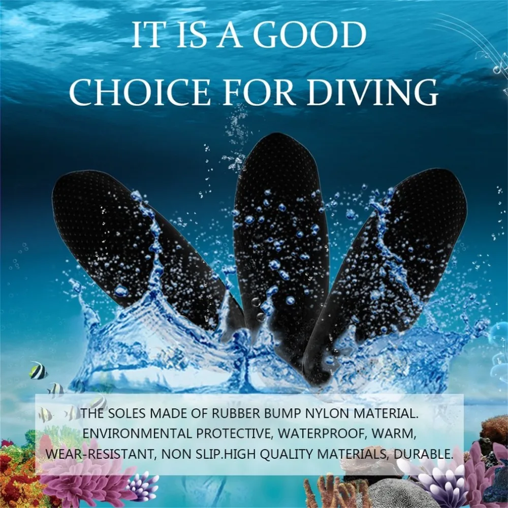 Унисекс, SBR, водонепроницаемые спортивные носки, водонепроницаемая обувь, носки, пляжный бассейн, танцевальная обувь для серфинга, подводное плавание, носки для купания