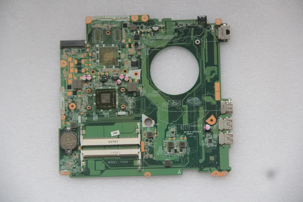 Y22A для HP Pavilion 17 F материнская плата ноутбука DAY22AMB6E0 с процессором AMD E1 6010 Onboad DDR3